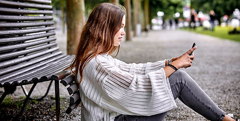 Teenager with Mobile Phone