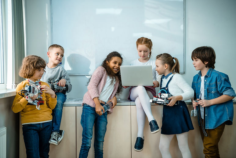 Kids Studying Robotics