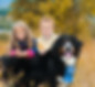 Children with a dog