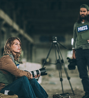 Periodistas de la zona de guerra