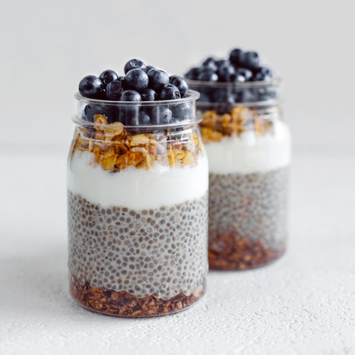 Protein Bombası Kakaolu Chia Puding