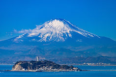 江ノ島と富士山
