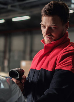 Man Scanning a Product