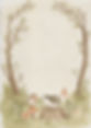 Hedgehog and Bird Illustration