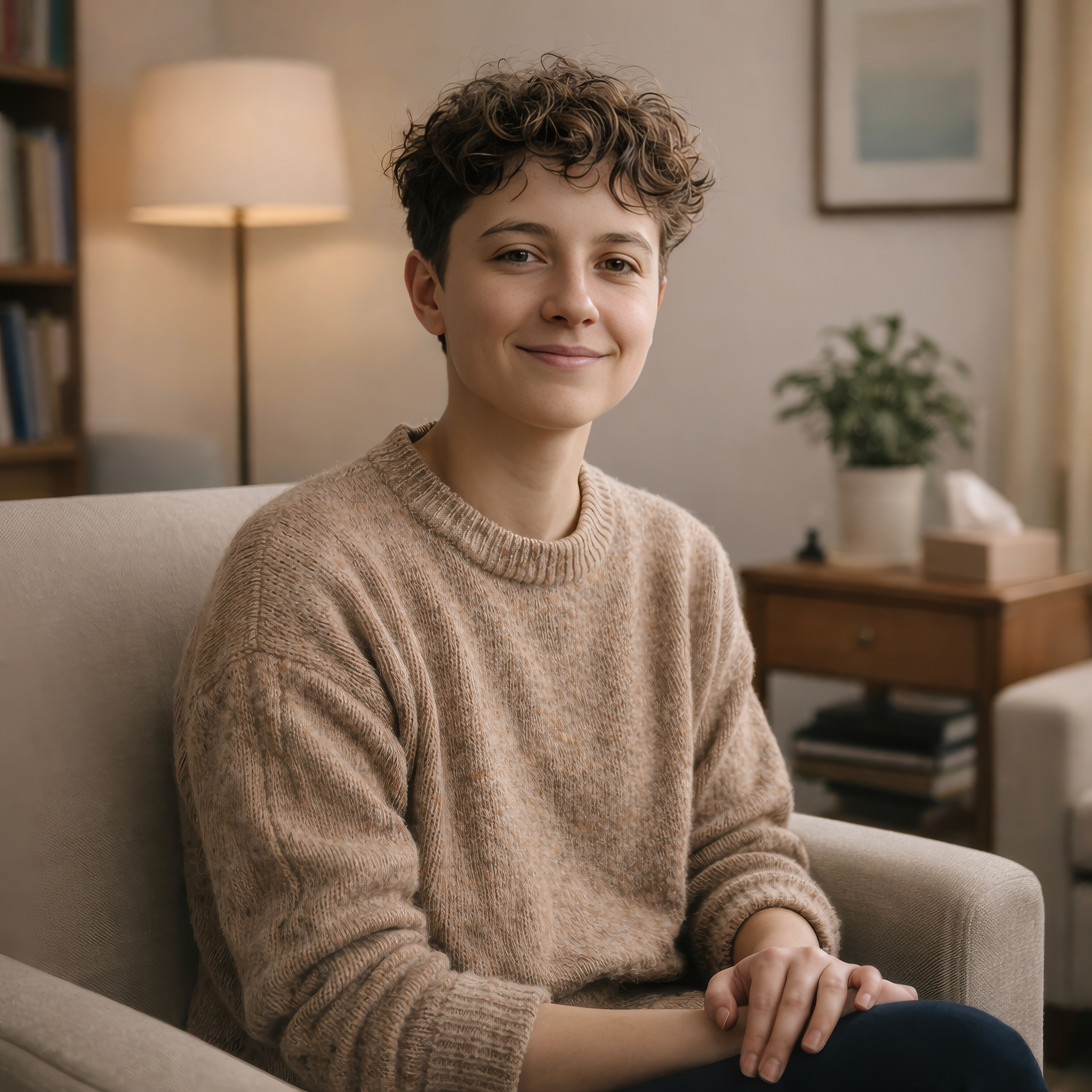 Smiling Person Indoors
