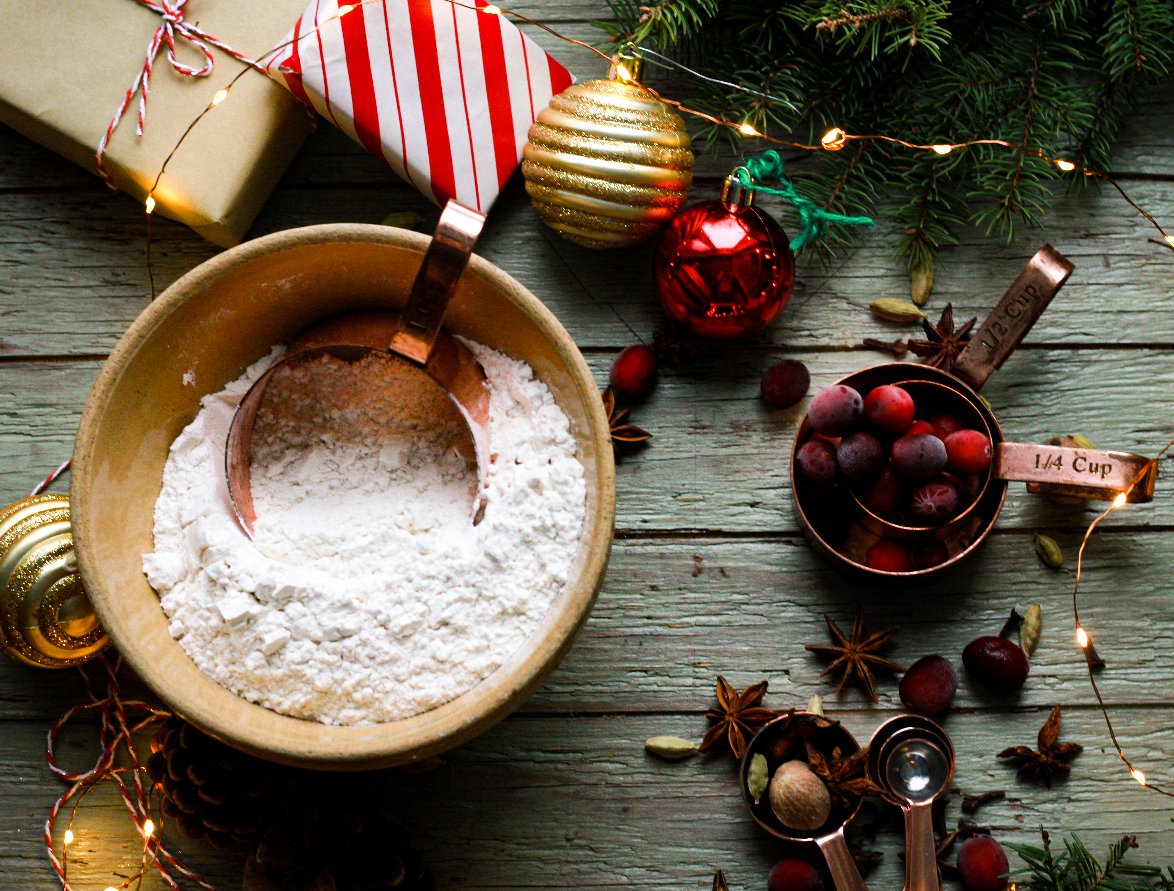 Arranged Food and Objects