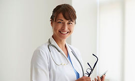 Doctora sonriente