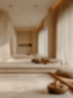 Nội thất spa tối giản