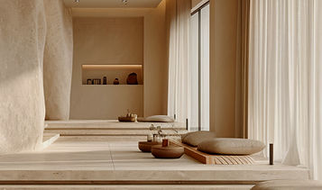Minimalist spa interior