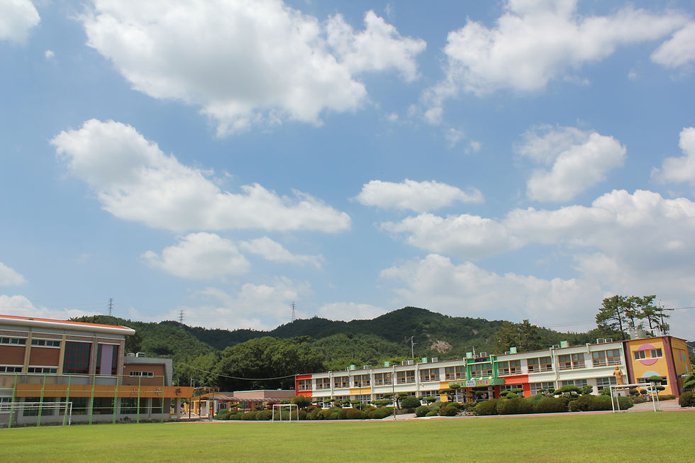 School Playground Under Blue Sky