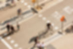 Bicycles At Crosswalk