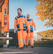 Sanitation Workers at Truck