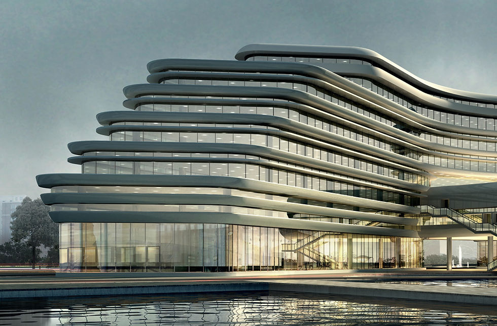 Modern Curved Building