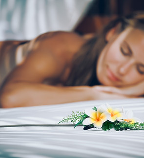 Relaxamento e flores