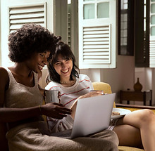 Women Using Laptop