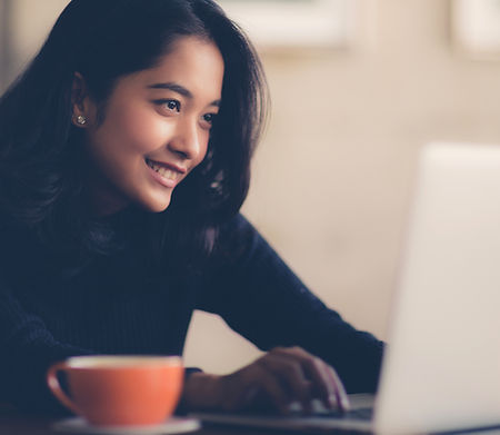 Woman Using Laptop