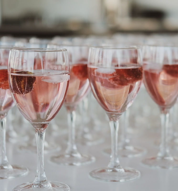 Rose Wine Glasses
