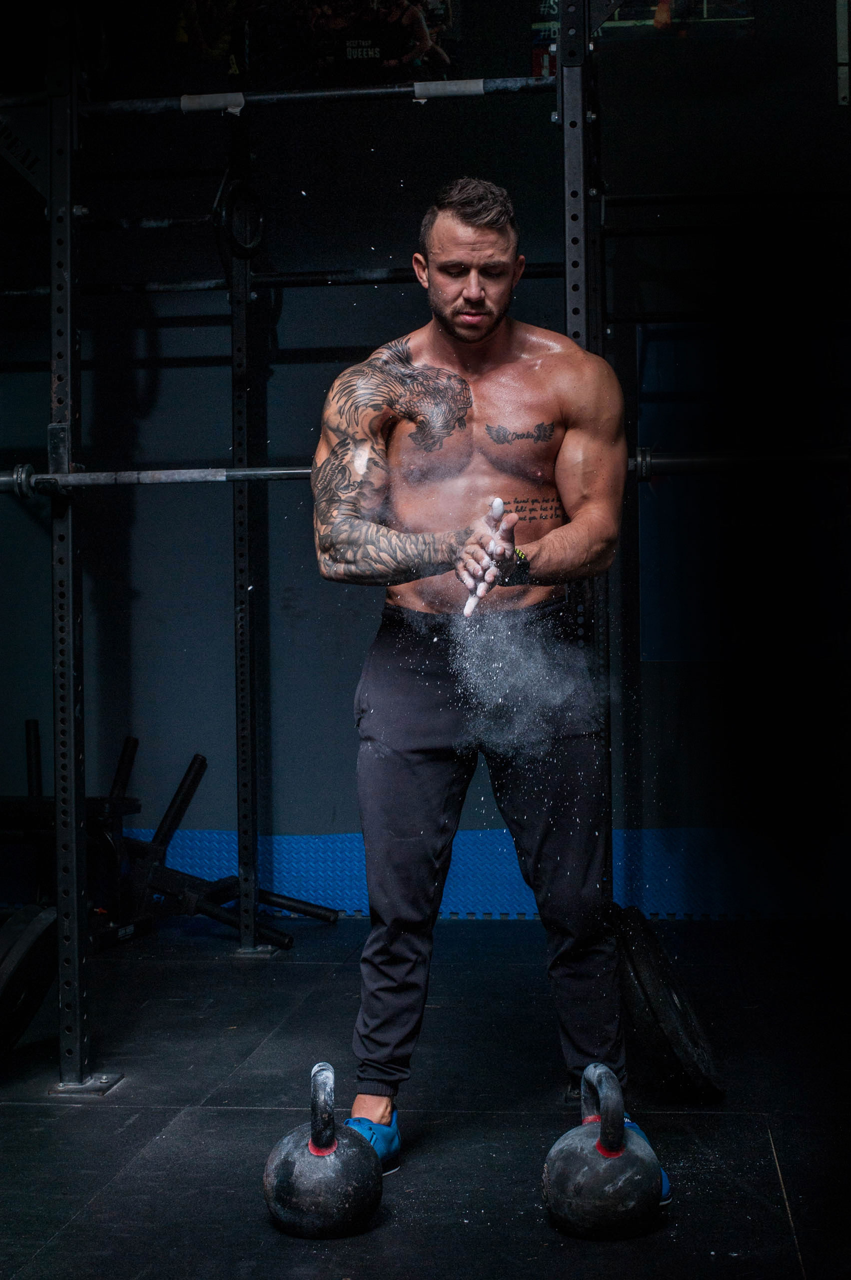 Man Preparing Workout