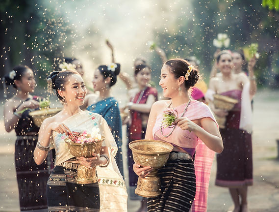 Songkran thaïlandais traditionnel