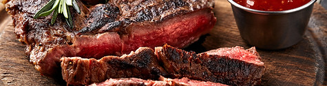 Plato de bistec a la parrilla