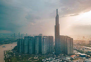 A view of Landmark 81 from afar