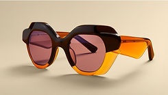 Présentation de lunettes de soleil élégantes