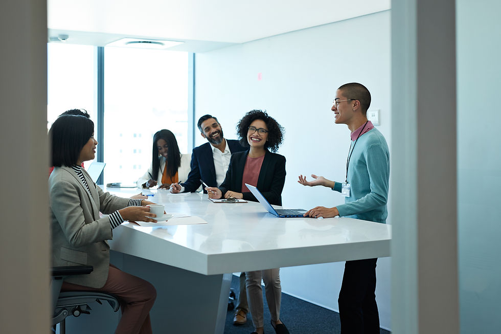 Reunião da equipe do escritório