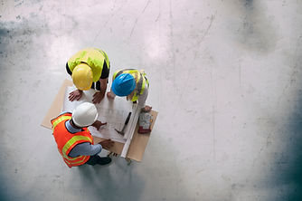 Reunión del equipo de construcción
