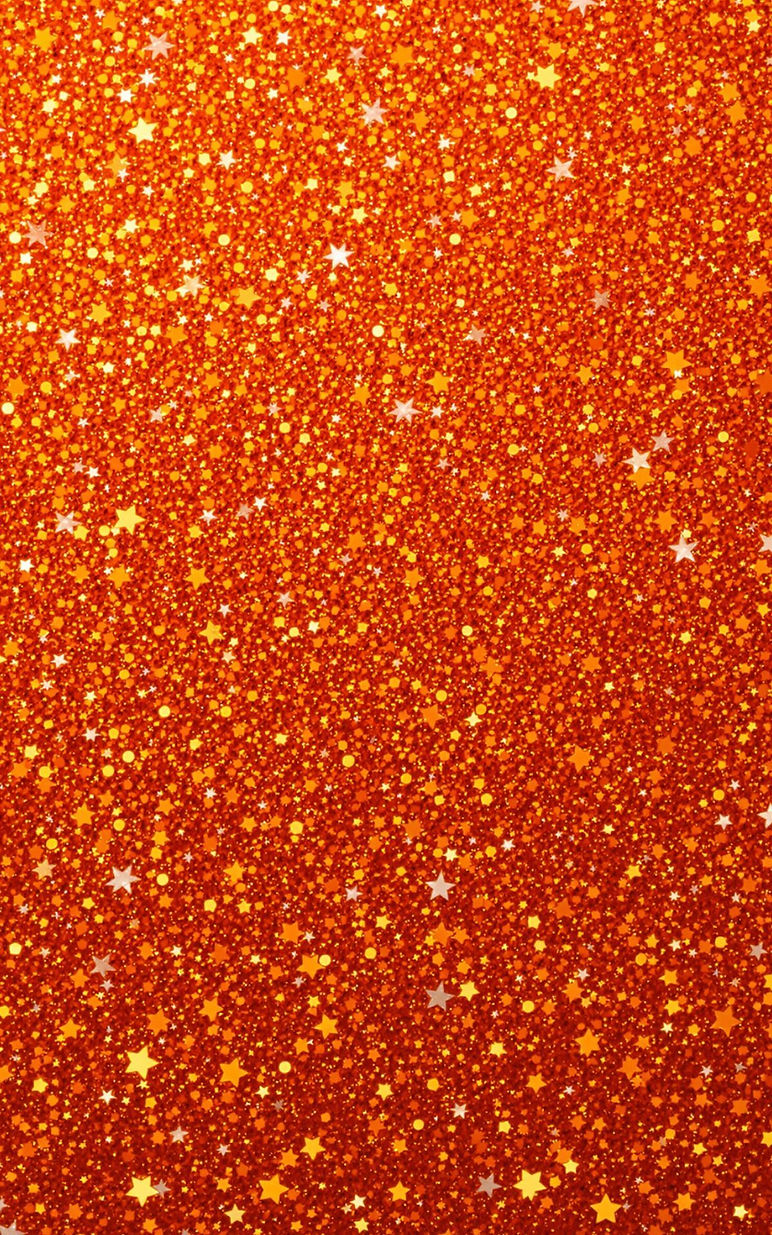 Orange Glitter Background