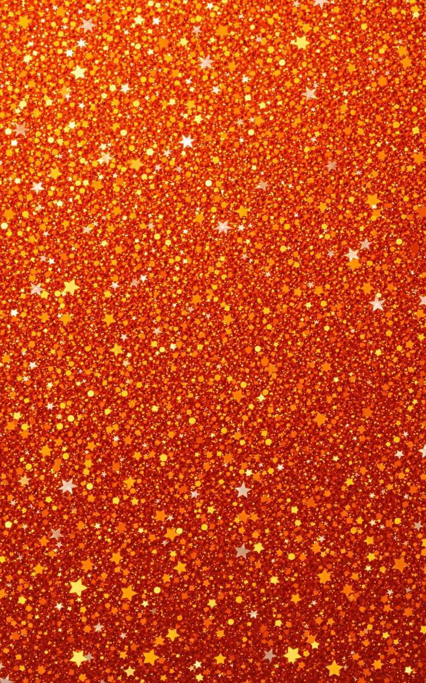 Orange Glitter Background