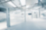 Empty modern office with partitions