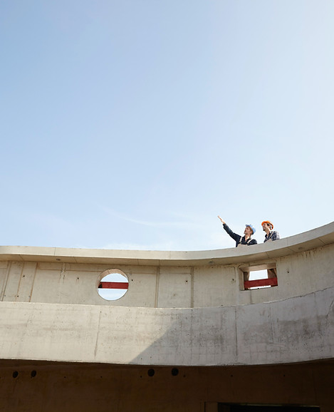 Рабочие на стройплощадке