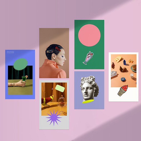 pink graphic image of art work depicting ripzie's ongoing services such as awareness and engagement campaigns 