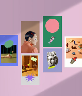 Collage d'art abstrait