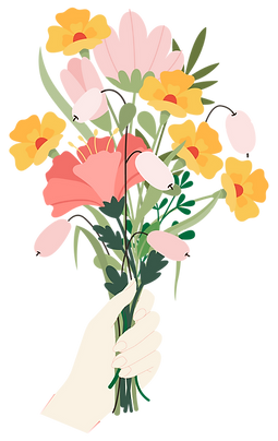 Hand Holding Flowers