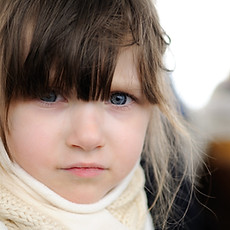 Closeup of child's face