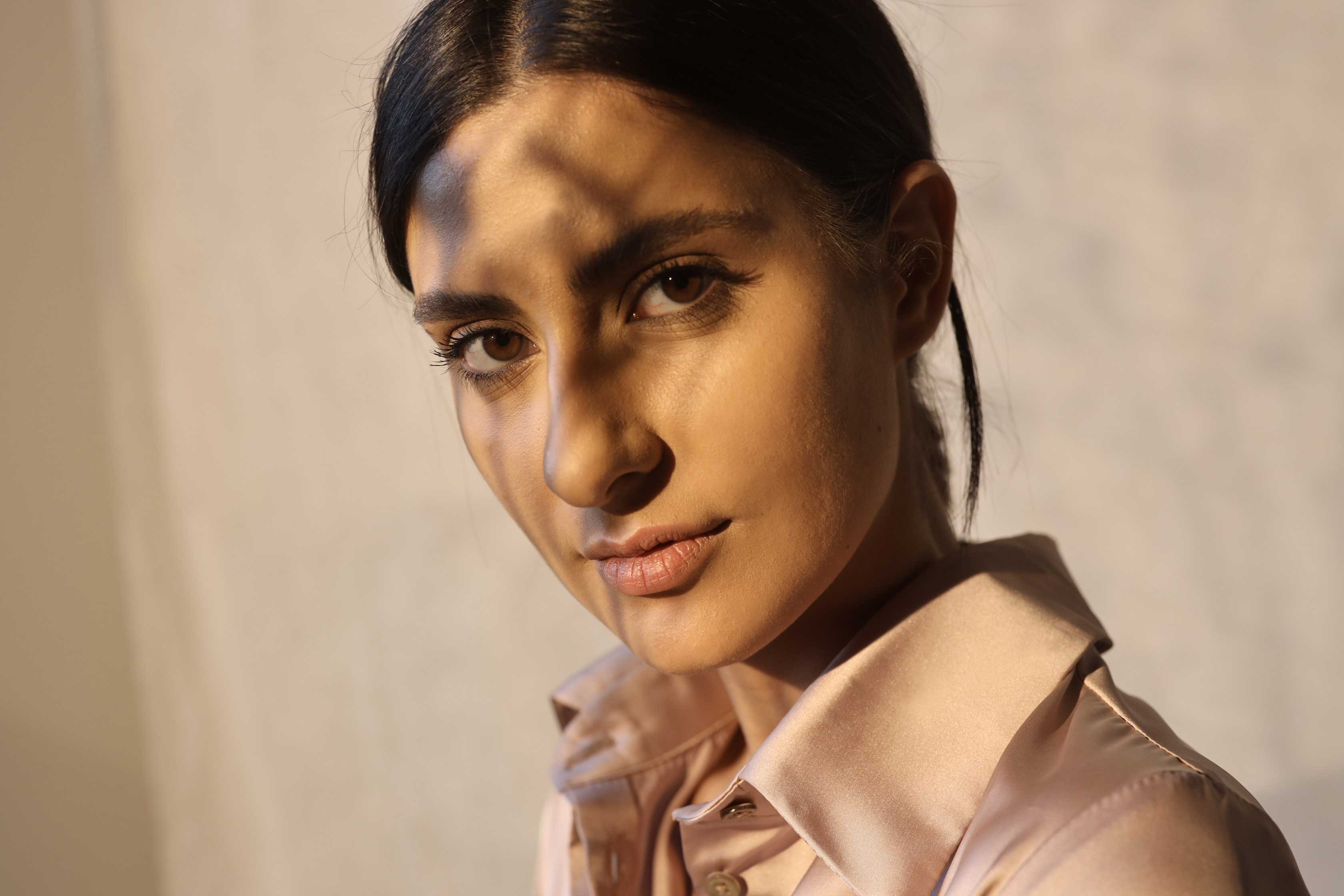 Woman with natural lighting