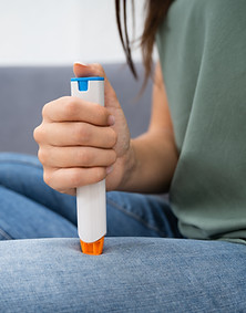 Hands on anaphylaxis response training using an adrenaline auto injector.