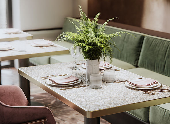 Table de restaurant élégante