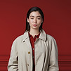 Woman in Beige Coat