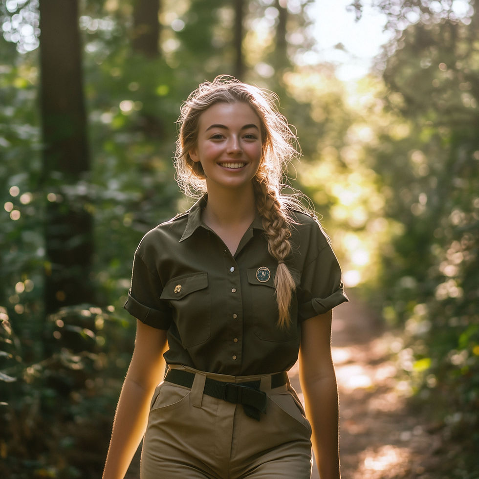 Smiling Outdoors Ranger