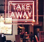 Take Away Neon Sign