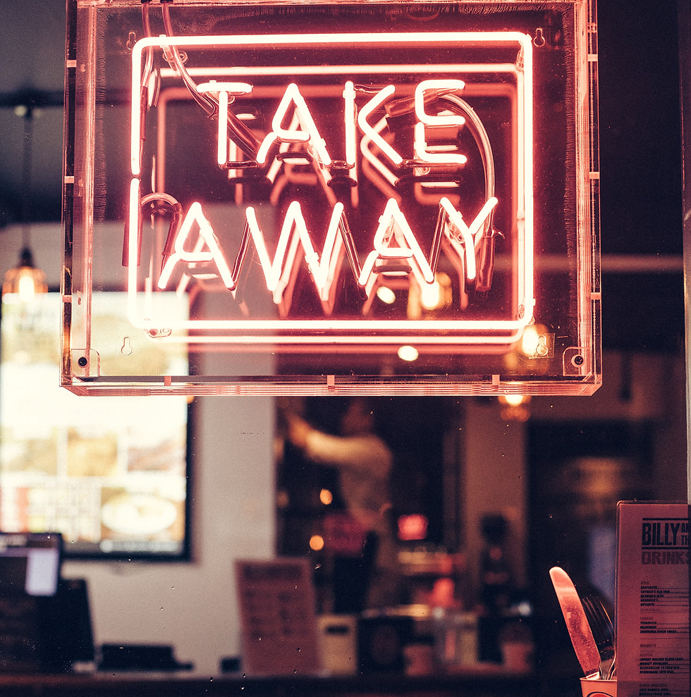 Takeaway Neon Sign