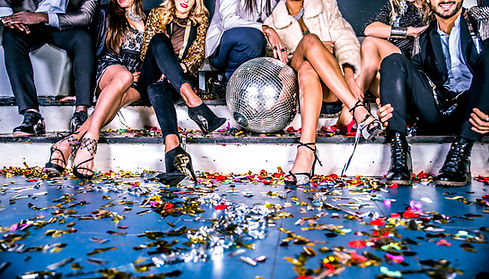 Party with disco ball