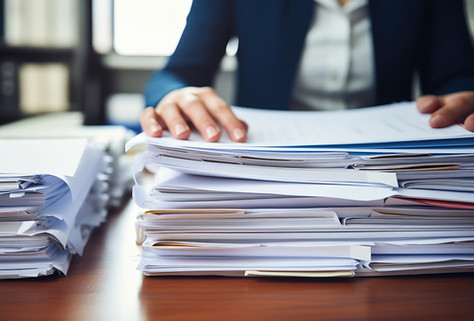 A pile of documents