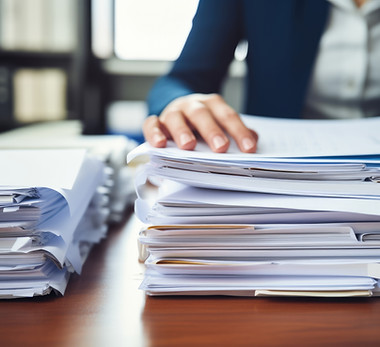 Stacked Office Papers