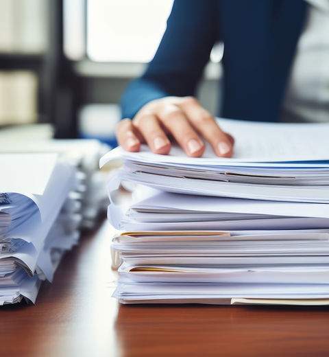 Stacked Office Papers