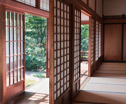 庭園の見える和室