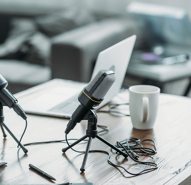 Radio show microphones