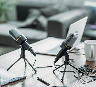 Micrófonos para programas de radio